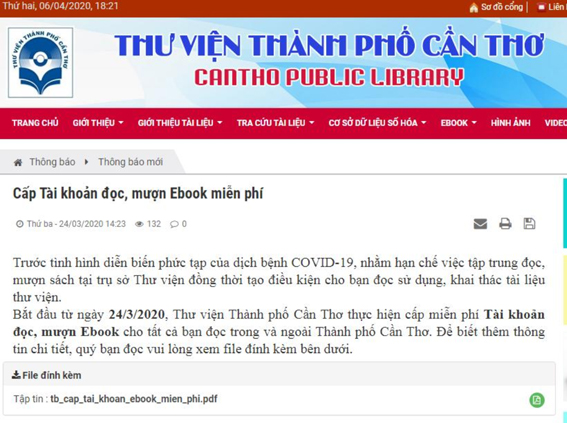 Đại dịch CoVID-19 và những thách thức đặt ra đối với ngành thư viện