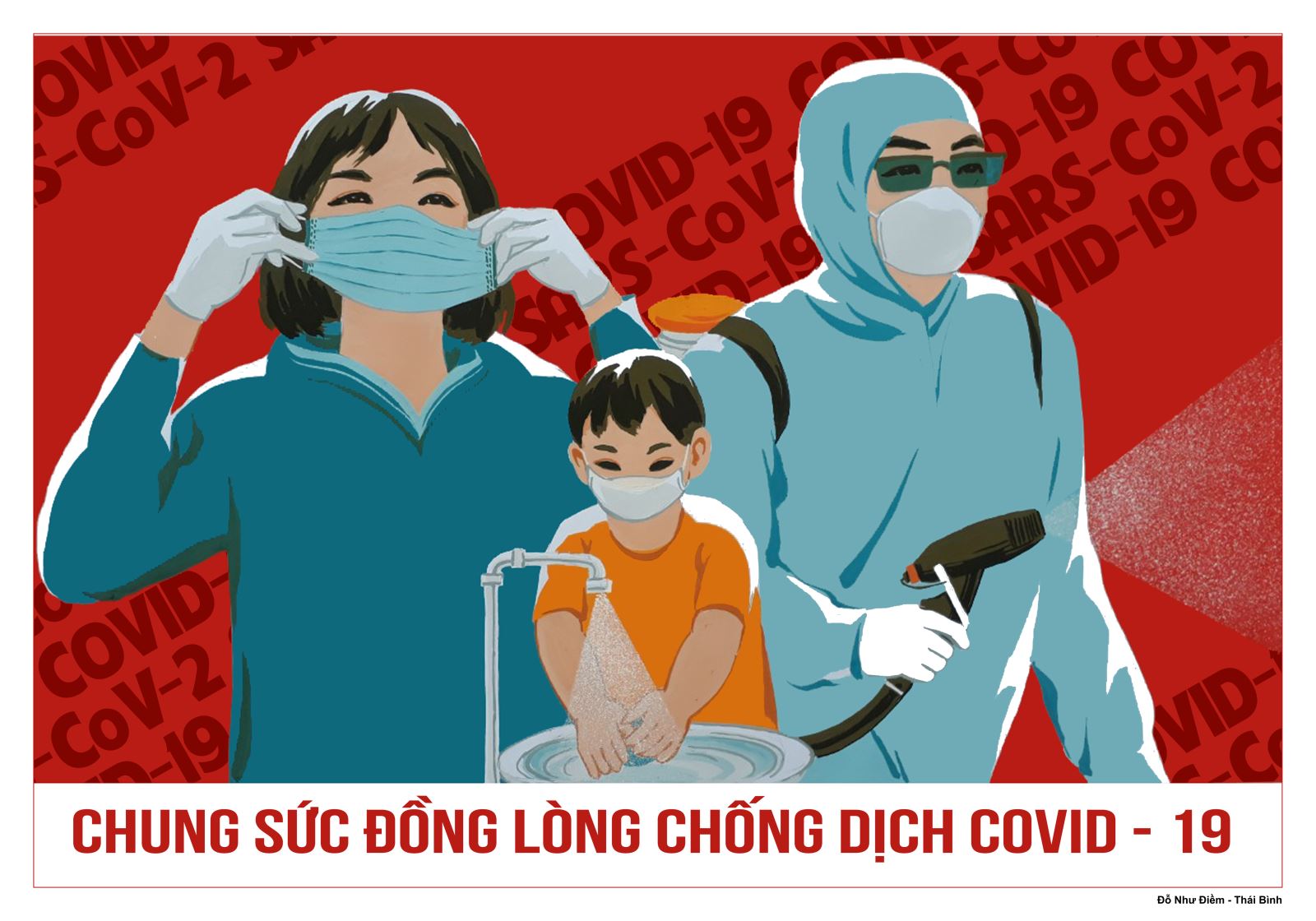 Sức mạnh của tranh cổ động phòng, chống dịch COVID-19