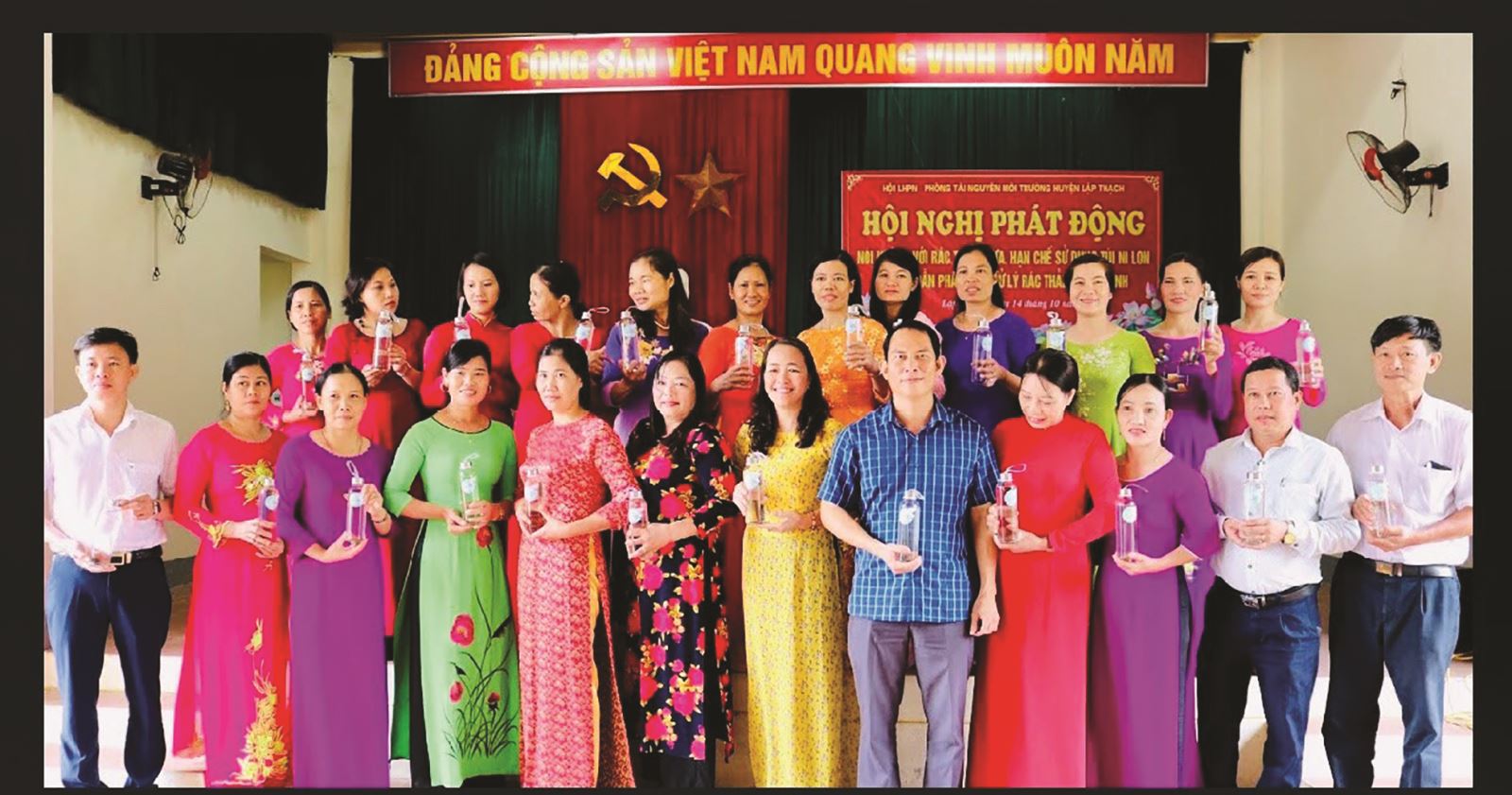 Phụ nữ Lập Thạch thực hiện cuộc vận động Xây dựng gia đình 5 không, 3 sạch