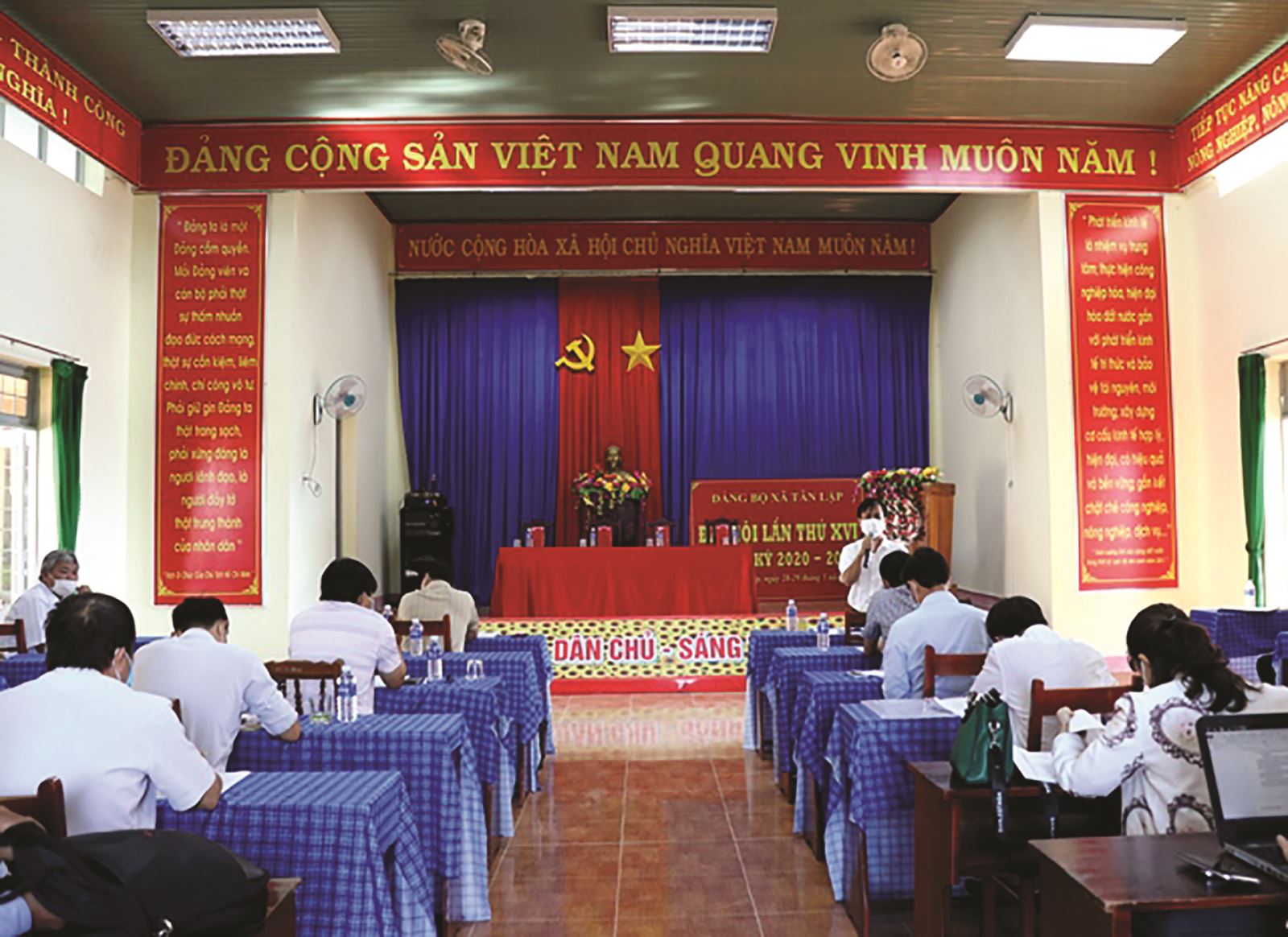 Tân Lập đạt 10/10 tiêu chí Nông thôn mới nâng cao