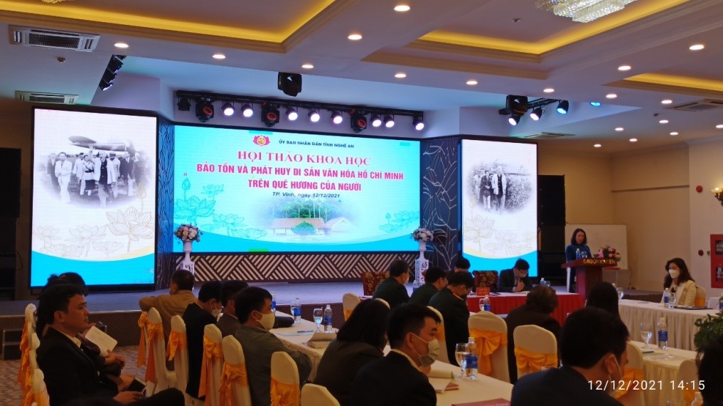 Hội thảo “Bảo tồn và phát huy di sản văn hóa Hồ Chí Minh trên quê hương của Người”