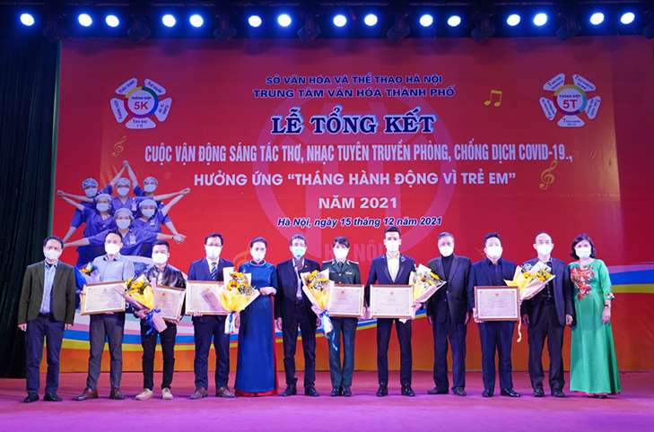 Hà Nội: Tổng kết Cuộc vận động sáng tác thơ, nhạc tuyên truyền phòng, chống dịch COVID-19