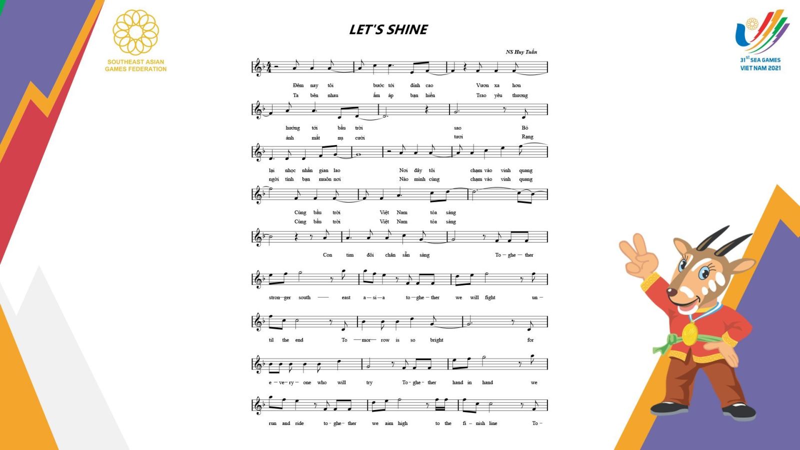 “Hãy tỏa sáng” (Let’s Shine) – ca khúc của SEA Games 31