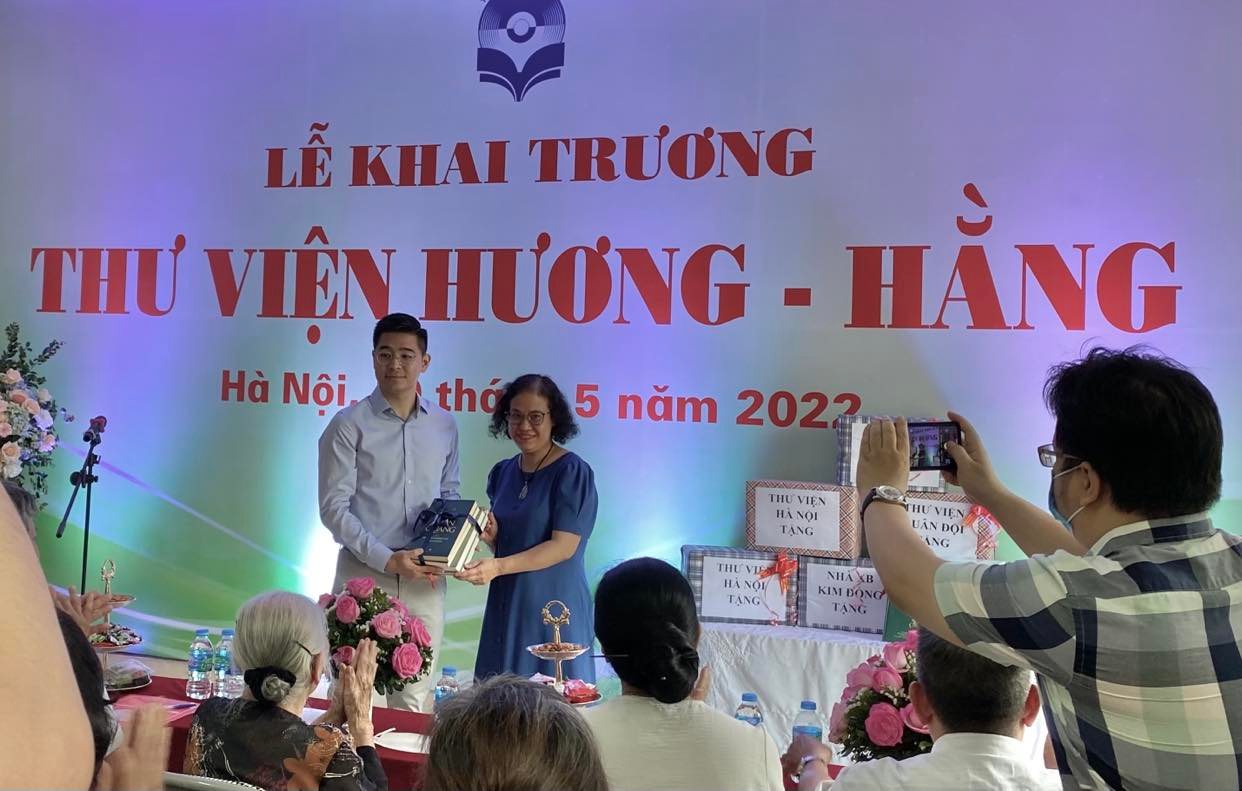 Khai trương thư viện gia đình Hương- Hằng tại Ngọc Thụy, Gia Lâm, Hà Nội