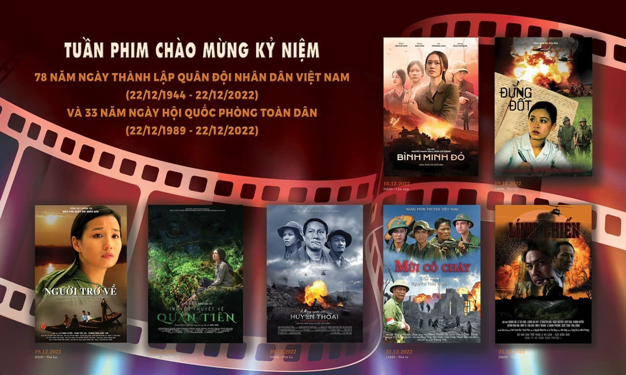 Tuần phim Kỷ niệm 78 năm ngày thành lập Quân đội nhân dân Việt Nam