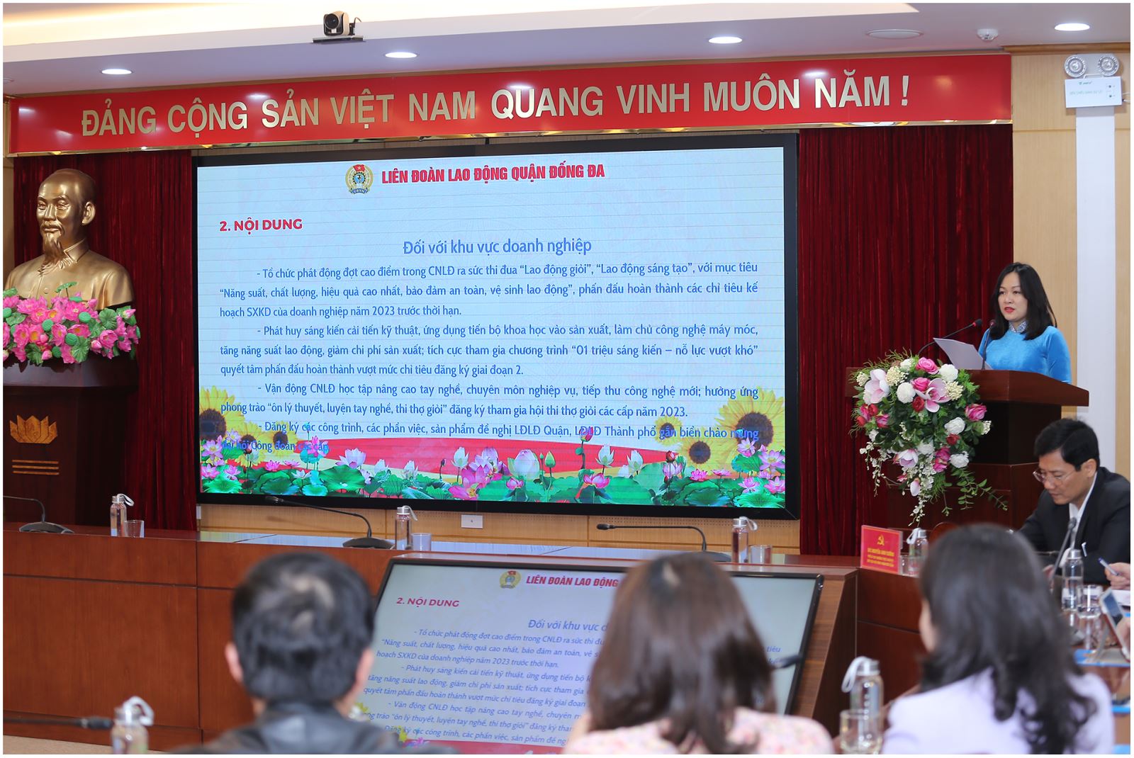 Liên đoàn Lao động quận Đống Đa (Hà Nội): Phát động 100 ngày thi đua cao điểm