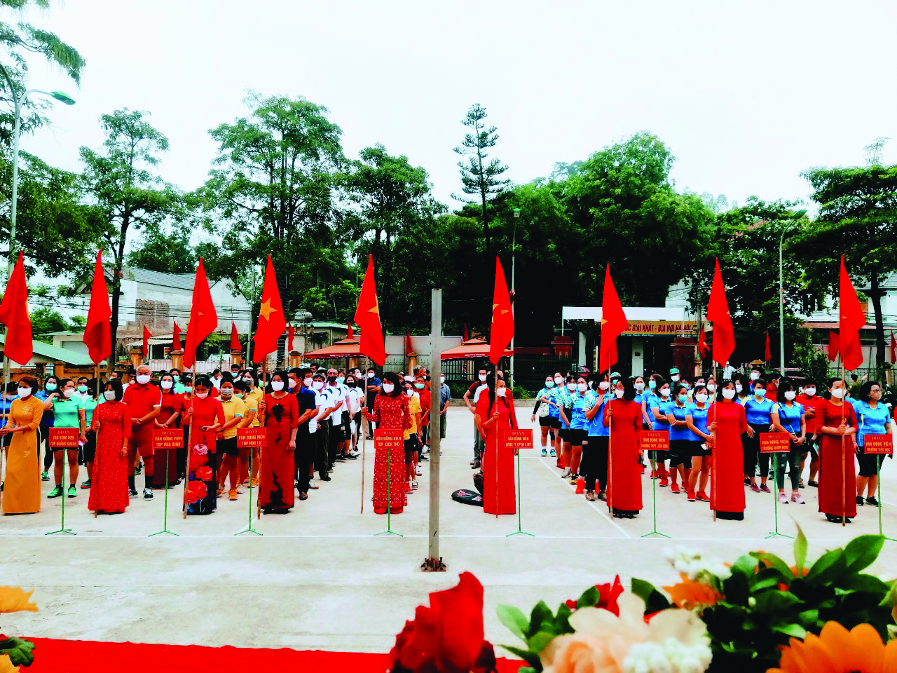 Thị trấn Hoa Sơn đẩy mạnh phong trào hoạt động thể dục thể thao