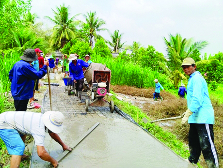 Đồng lòng xây dựng Nông thôn mới kiểu mẫu