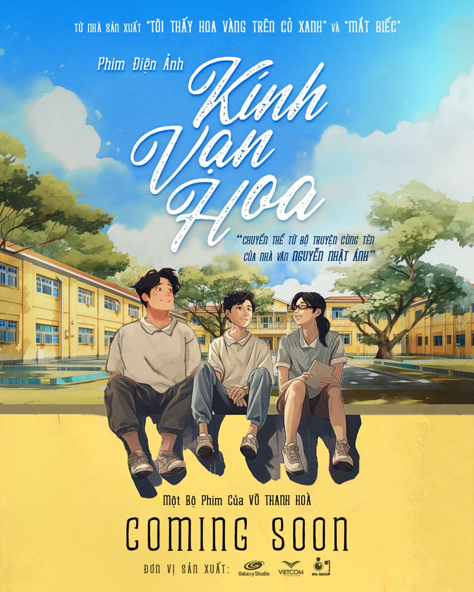 “Kính vạn hoa” của nhà văn Nguyễn Nhật Ánh được chuyển thể thành phim điện ảnh