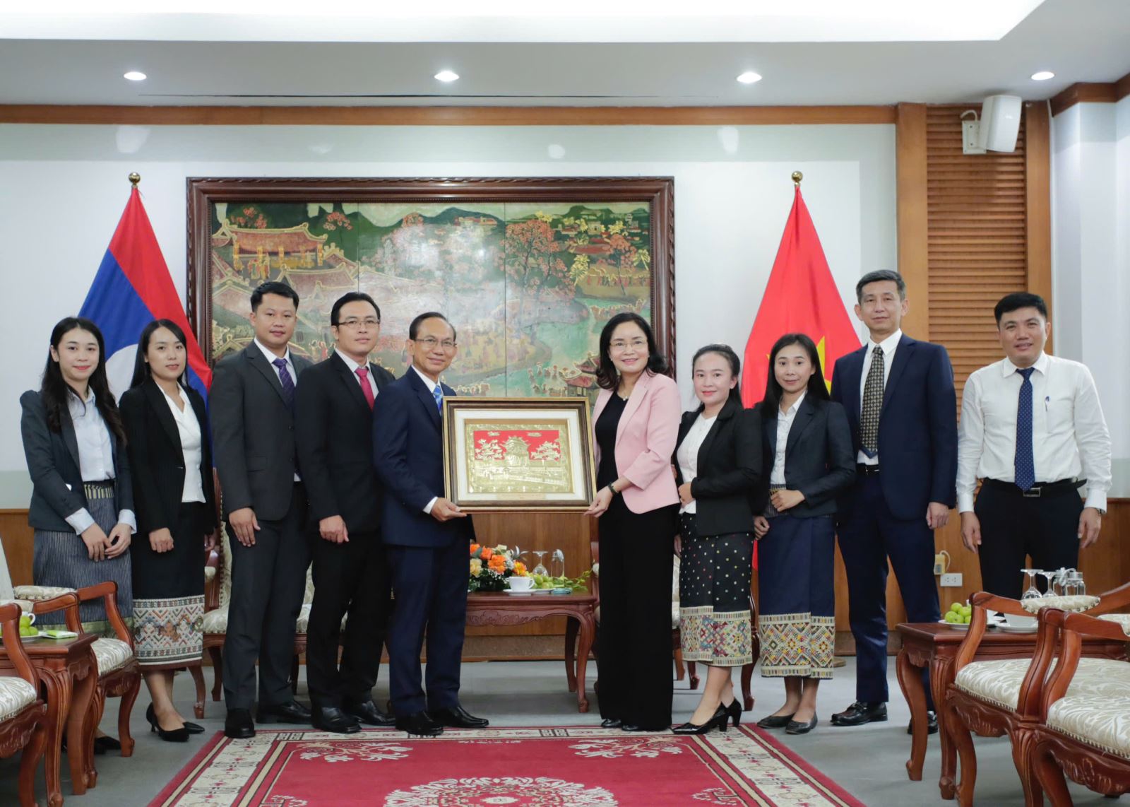  Việt Nam - Lào: Trao đổi kinh nghiệm về công tác văn phòng Bộ ngành văn hóa, du lịch 