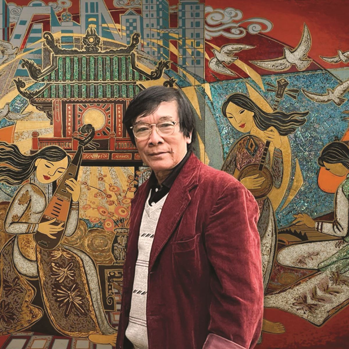 Hùng Khuynh -  "Se duyên" cho tạo hình truyền thống với sơn mài hiện đại