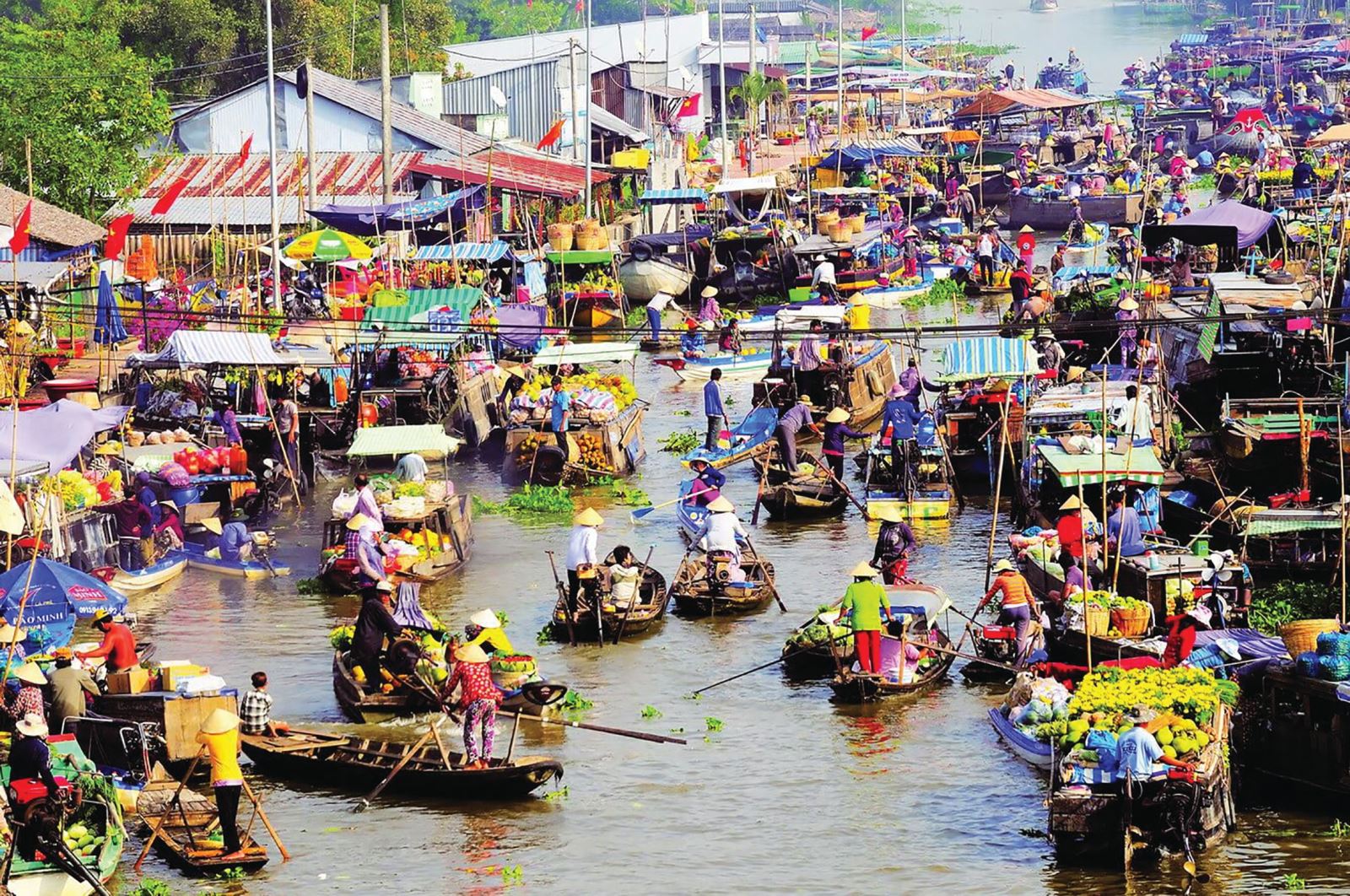 Nét đẹp văn hóa Tết trên sông ở Miền Tây
