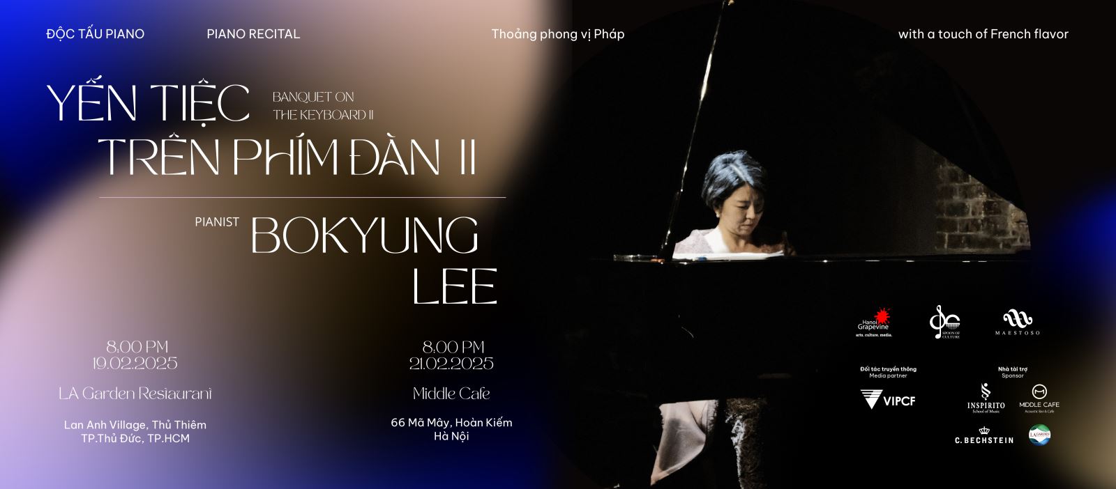"Yến tiệc trên phím đàn II - Thoảng phong vị Pháp": Chương trình độc tấu piano của Bokyung Lee