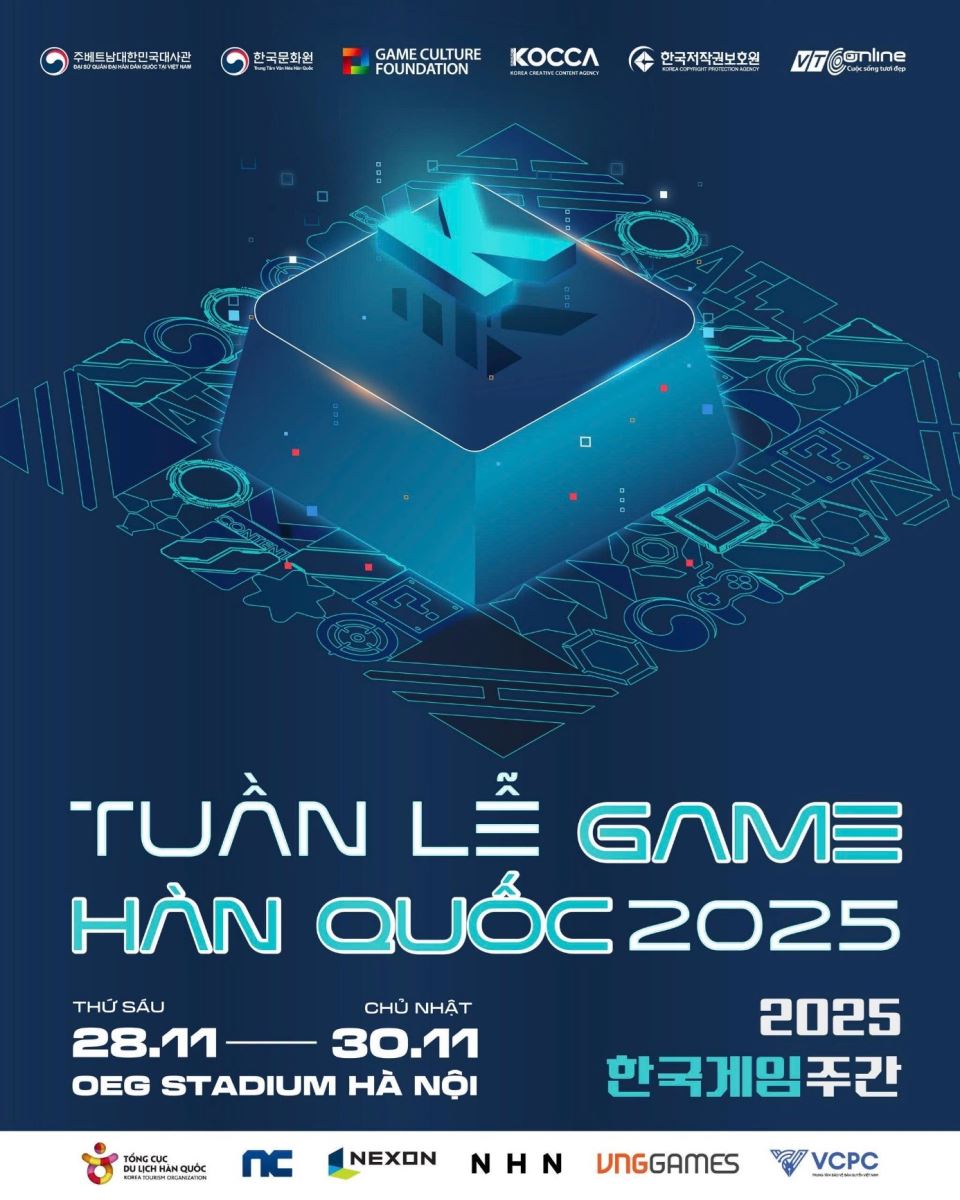 Tuần lễ Game Hàn Quốc 2025: “Bữa tiệc” E-sports và giao lưu văn hóa quy mô lớn tại Hà Nội