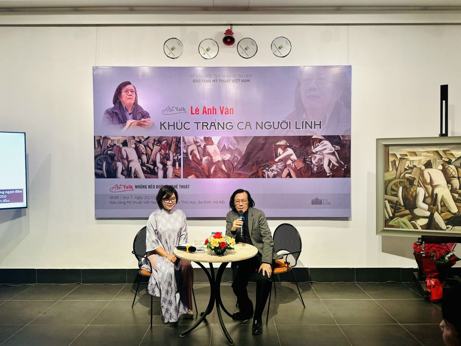 Khúc tráng ca người lính qua lăng kính hội họa Lê Anh Vân